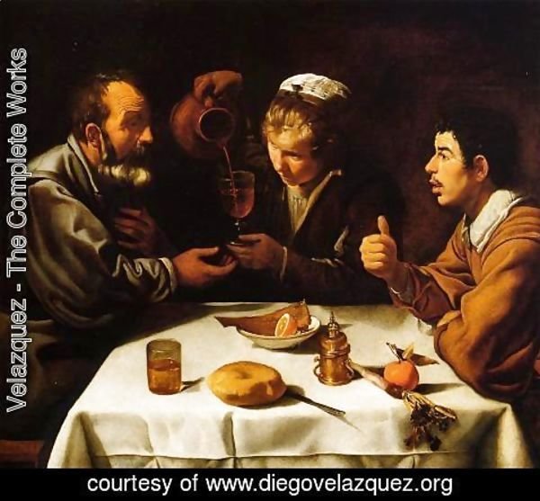 Velazquez - Peasants at the Table (El Almuerzo) c. 1620