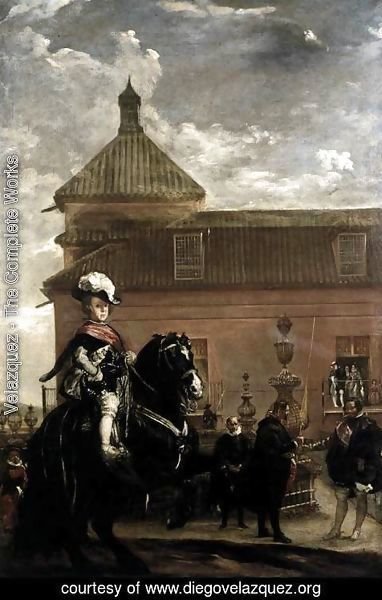 Velazquez - Prince Baltasar Carlos with the Count-Duke of Olivares at the Royal Mews c. 1636