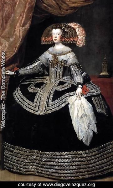 Velazquez - Queen Dona Mariana of Austria 1652-53