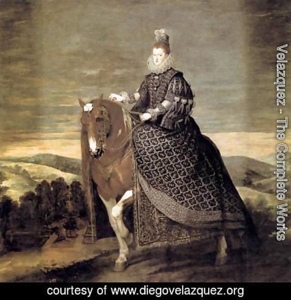 Velazquez - Queen Margarita on Horseback 1634-35