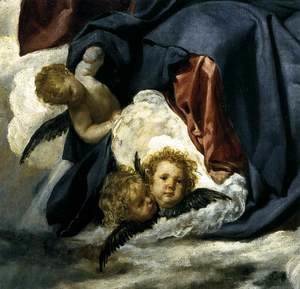 Velazquez - The Coronation of the Virgin (detail) 1645