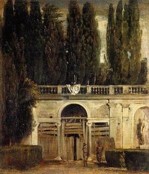 Velazquez - Villa Medici, Grotto-Loggia Facade 1630