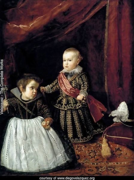 Prince Baltasar Carlos with a Dwarf 1631