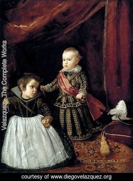 Velazquez - Prince Baltasar Carlos with a Dwarf 1631