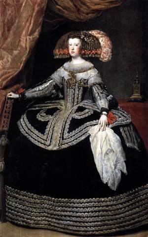 Velazquez - Queen Dona Mariana of Austria 1652-53