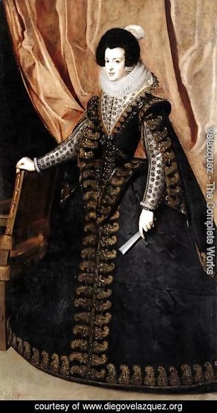 Velazquez - Queen Isabel, Standing 1631-32