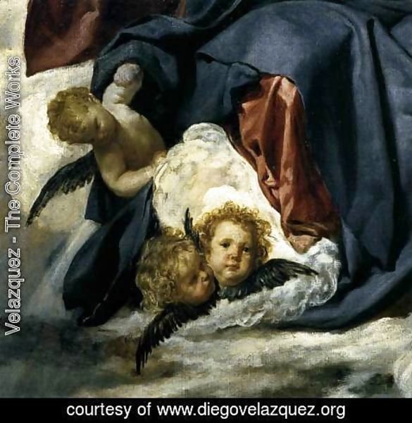 Velazquez - The Coronation of the Virgin (detail) 1645