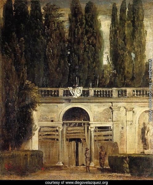 Villa Medici, Grotto-Loggia Facade 1630