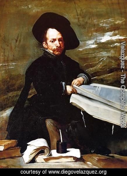 Velazquez - A Dwarf Holding a Tome in His Lap (or Don Diego de Acedo, el Primo)