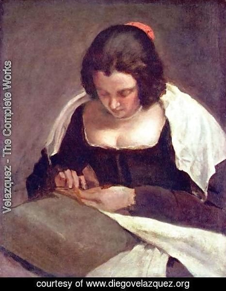 Velazquez - Sewing woman