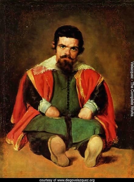 Portrait of a seated jester (Sebastian de Morra)