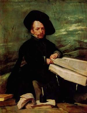 Velazquez - Portrait of the court jester 'El Primo'