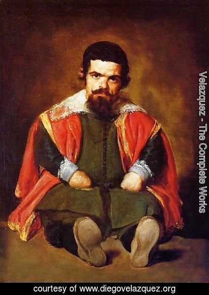 Velazquez - A Dwarf Sitting On The Floor