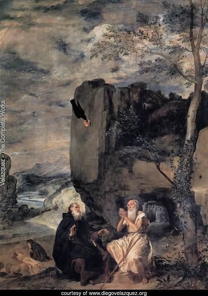 St  Anthony Abbot And St  Paul The Hermit