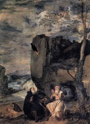 Velazquez - St  Anthony Abbot And St  Paul The Hermit